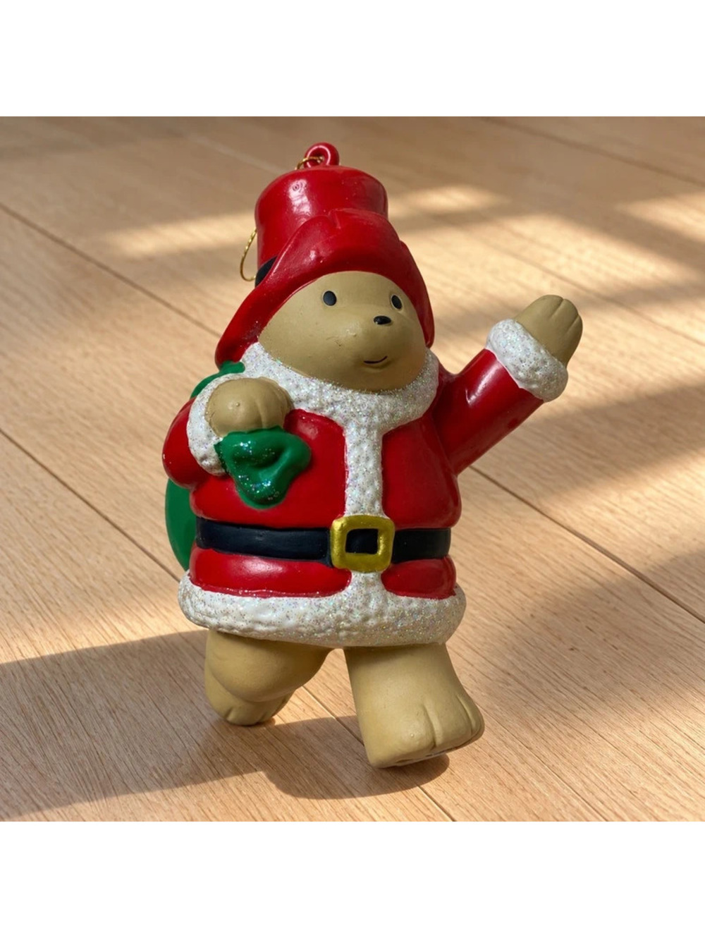 Vintage 1998 Paddington Bear Santa Christmas Ornament P & Co Ltd Collectible